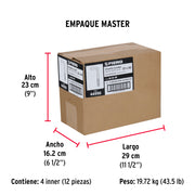 Bolsa con 144 alcayatas roscadas de 22 X 90, FIERO
