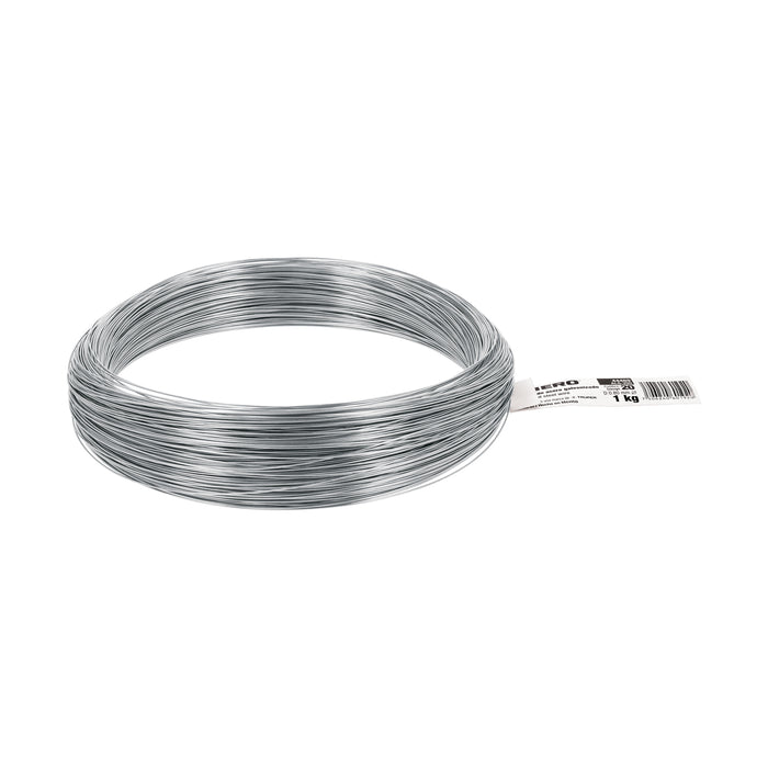 Rollo de 1 kg alambre galvanizado, calibre 20, FIERO