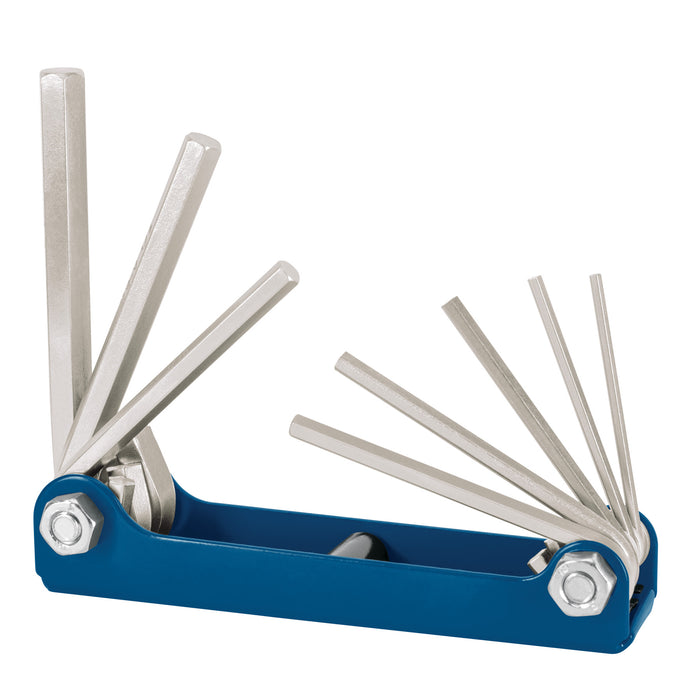Juego de 8 llaves hexagonales mm, tipo navaja, TRUPER