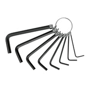 Juego de 8 llaves hexagonales mm, tipo llavero, PRETUL