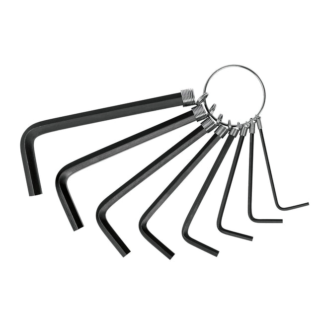 Juego de 8 llaves hexagonales mm, tipo llavero, PRETUL