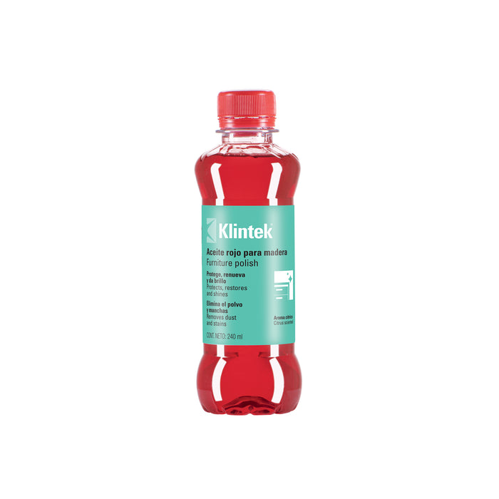 Aceite rojo para muebles, 240 ml, KLINTEK
