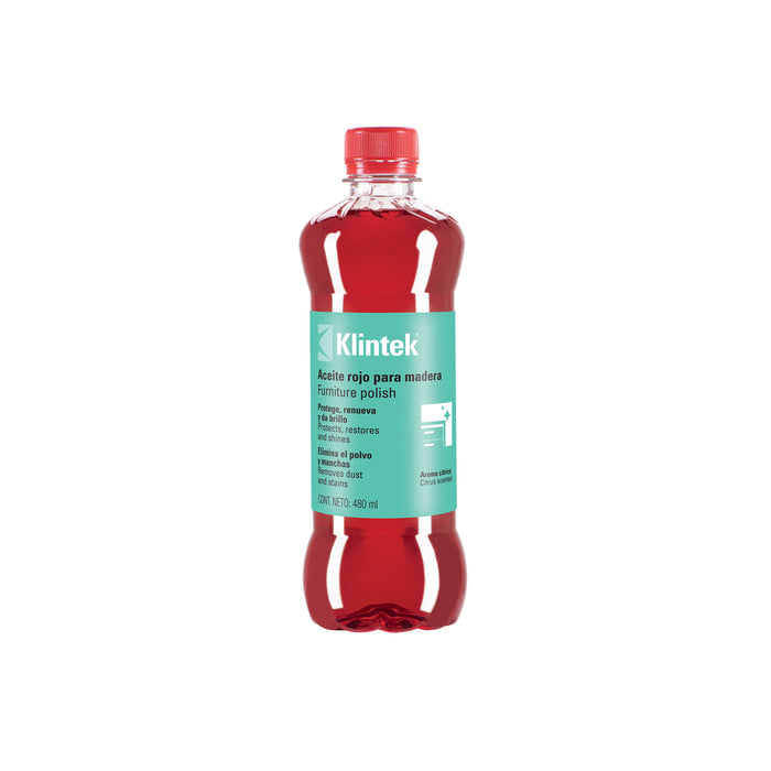 Aceite rojo para muebles, 480 ml, KLINTEK