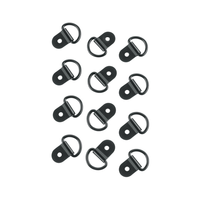 12 anclajes para amarre de carga, anillo en 'D' espesor 1/8'
