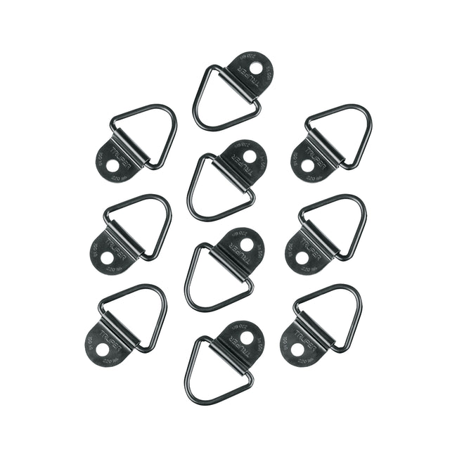 10 anclajes para amarre de carga, anillo en 'V' espesor 1/4'