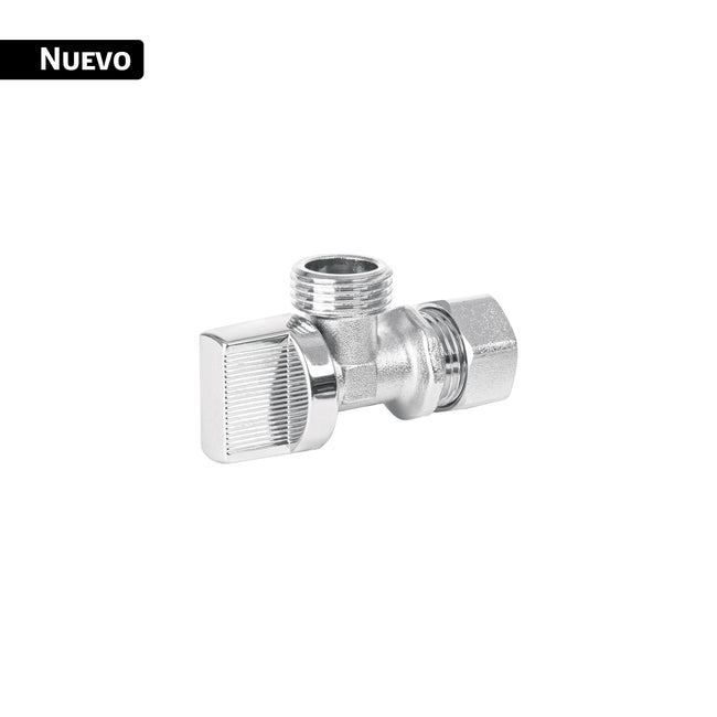 Llave angular 1/2', 1/4 de vuelta, barrilito, BASIC