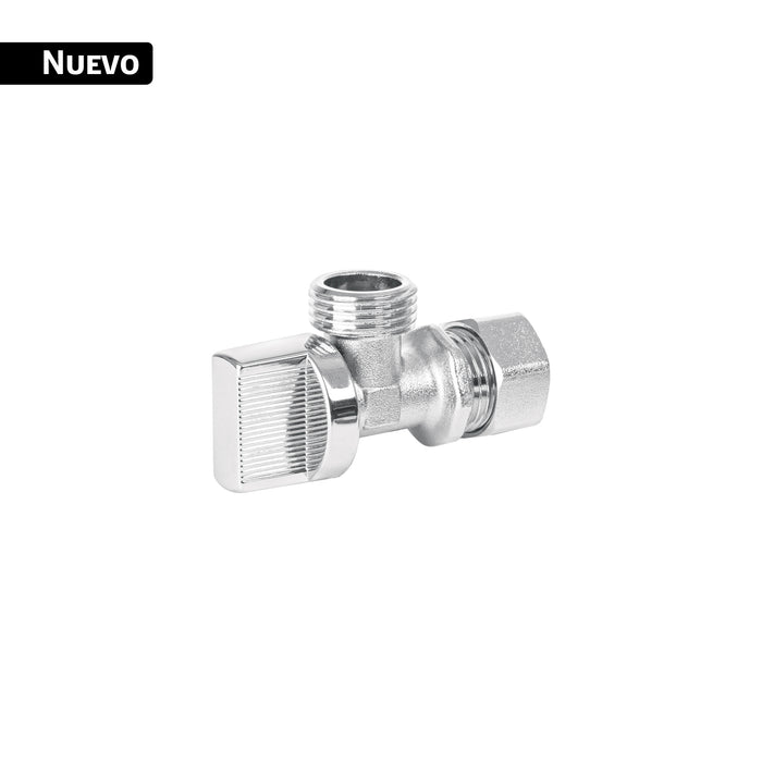 Llave angular 1/2', 1/4 de vuelta, barrilito, BASIC