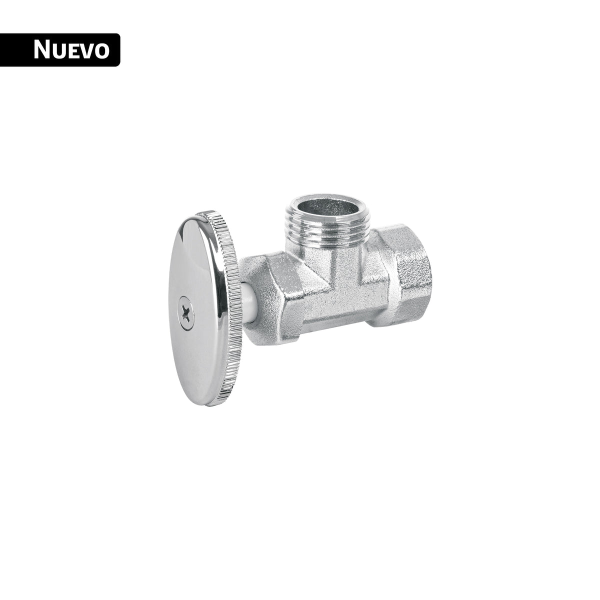 Llave angular 1/2', multivuelta, roscable, BASIC