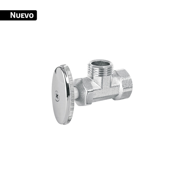 Llave angular 1/2', multivuelta, roscable, BASIC