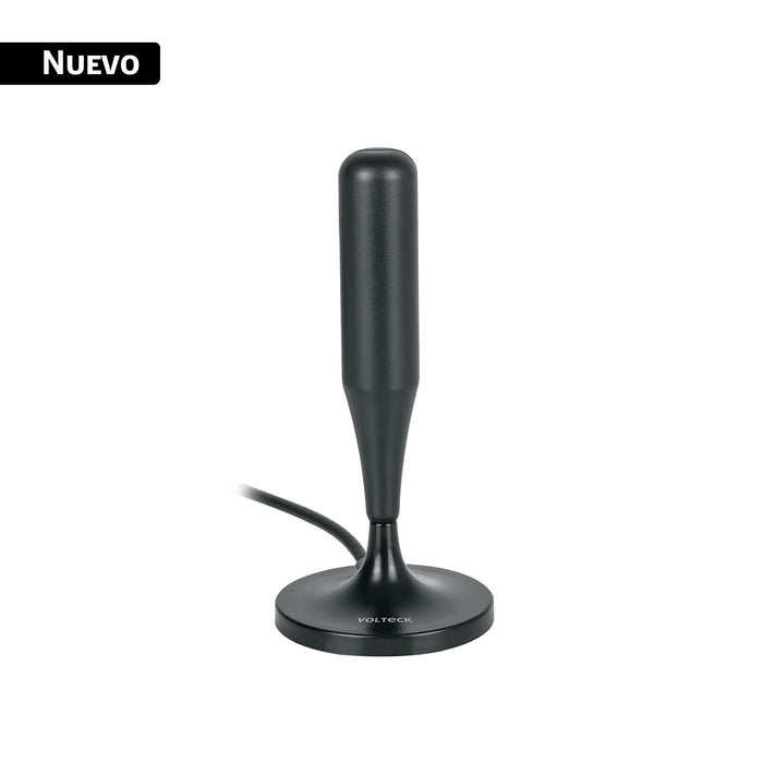 Antena interior para TV HD, base magnética, 26 dB VOLTECK