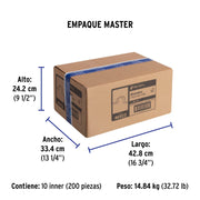 Bolsa c/10 abrazaderas tipo omega 1/2' p/tubo pared delgada