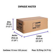 Bolsa c/5 abrazaderas tipo omega 1-1/2' p/tubo pared delgada