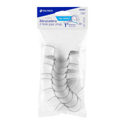 Bolsa c/10 abrazaderas tipo omega 1' p/tubo pared delgada