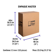 Bolsa c/5 abrazaderas tipo omega 2' p/tubo pared delgada