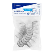 Bolsa c/10 abrazaderas tipo omega 3/4' p/tubo pared delgada