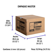 Bolsa c/5 abrazaderas tipo omega 3' p/tubo pared delgada