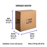Bolsa c/5 abrazaderas tipo omega 4' p/tubo pared delgada