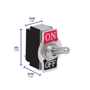 Interruptor de palanca, 1 polo, on-off, VOLTECK