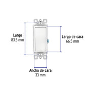 Interruptor sencillo, línea Classic, VOLTECK