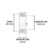 Interruptor de tres vías, línea Classic, VOLTECK