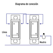 Interruptor de 3 vías, línea Económica, VOLTECK