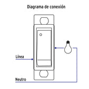 Interruptor sencillo, línea Económica, VOLTECK