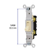 Interruptor vertical de palanca, Standard, marfil, VOLTECK