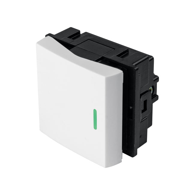 Interruptor de 3 vías de 1.5 módulos, línea Toledo, BASIC