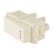 Interruptor de 3 vías con luz piloto, línea Italiana, marfil