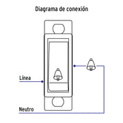 Interruptor para timbre, línea Económica, VOLTECK
