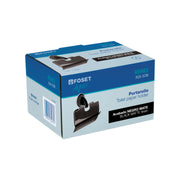 Portarrollo con cubierta, negro, FOSET AQUA