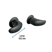 Juego de manerales de palanca para regadera, negro mate AQUA