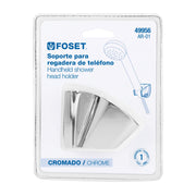 Soporte a pared, cromo, FOSET RIVIERA