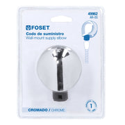 Codo de suministro, cromo, FOSET RIVIERA