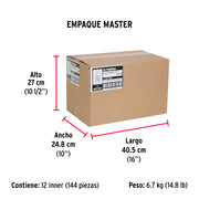 Blíster con 8 armellas cerradas de 19 x 60, FIERO