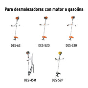 Arnés para desbrozadoras DES-63/520/430/330/52P/45M, TRUPER