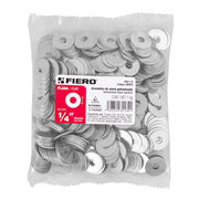 Bolsa de 1 kilo arandelas planas galvanizadas 1/4', FIERO