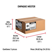 Bolsa de 1 kilo arandelas planas galvanizadas 1/8', FIERO