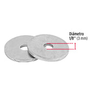 Bolsa de 1 kilo arandelas planas galvanizadas 1/8', FIERO