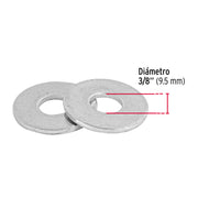Bolsa de 1 kilo arandelas planas galvanizadas 3/8', FIERO