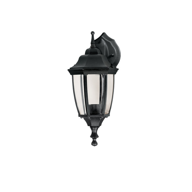 Arbotante tipo farol tradicional suspendido p/exterior negro