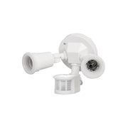 Arbotante blanco c/sensor movimiento, lámparas no incluidas