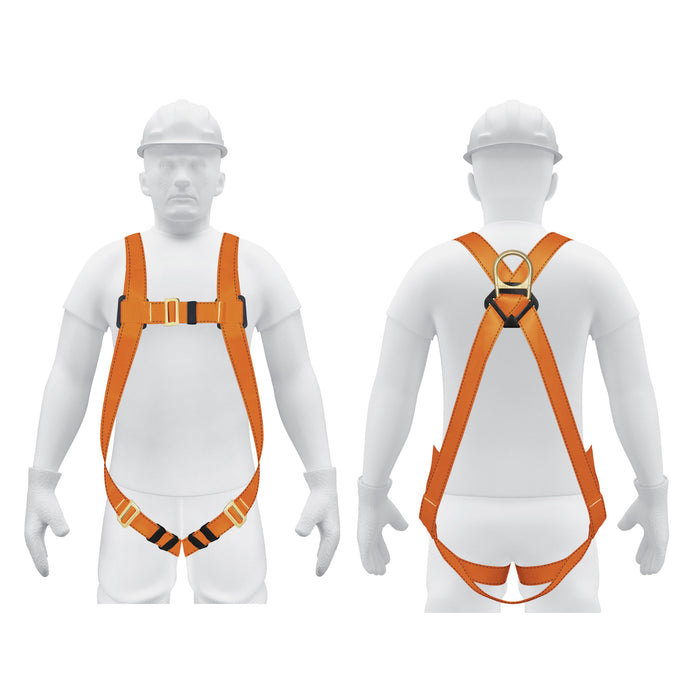 Arnés de cuerpo completo con 1 anillo, ANSI, TRUPER
