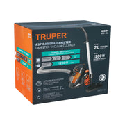 Aspiradora canister 2 L (0.5 gal), 1,200 W (1.6 HP), TRUPER
