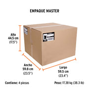 Aspiradora de sólidos y líquidos, 3 gal, plástica, negra