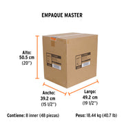 Aspersor metálico 11' dos vías, estaca metálica, TRUPER