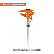 Aspersor metálico 11' una vía, estaca metálica, TRUPER