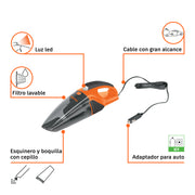 Aspiradora para auto,12 volts, TRUPER