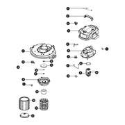Aspiradora de sólidos y líquidos, 12 gal, plástica, TRUPER