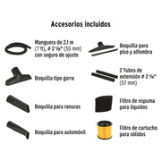 Aspiradora de sólidos y líquidos, 16 gal, plástica, TRUPER